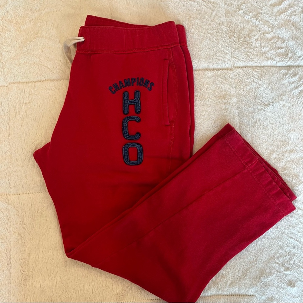 Hollister Red Sweatpants